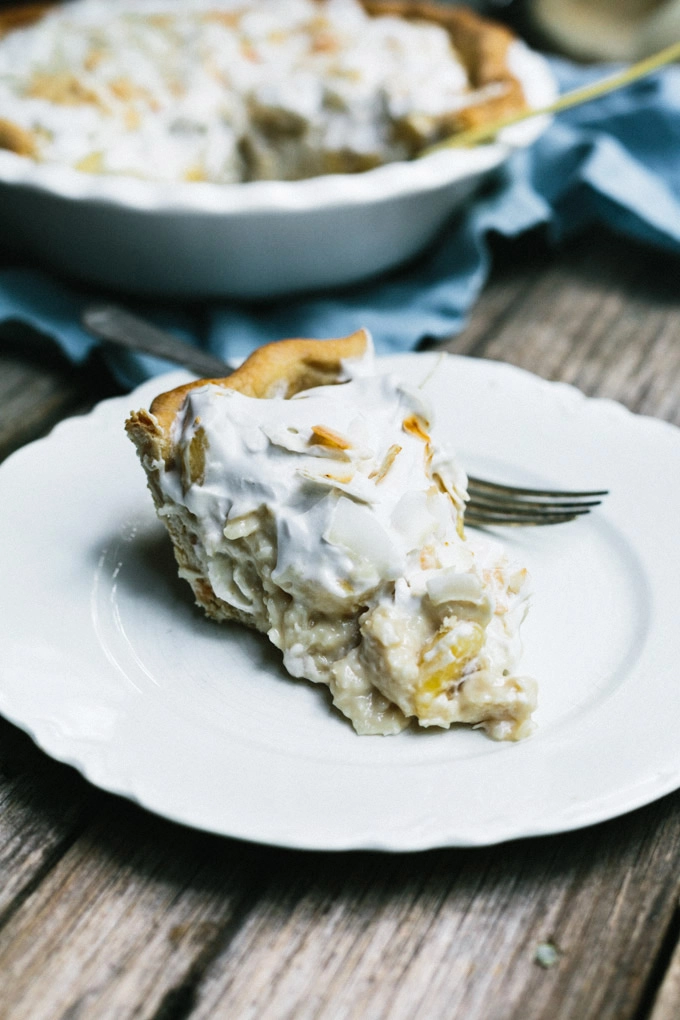 vegan banana coconut cream pie 2