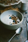Start the day in the best way with Chocolate Bar No-Cook Steel Cut Oats - creamy peanut butter oats with cacao nibs and seeds or homemade buckwheat granola.