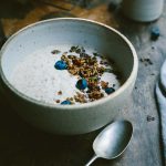 Start the day in the best way with Chocolate Bar No-Cook Steel Cut Oats - creamy peanut butter oats with cacao nibs and seeds or homemade buckwheat granola.