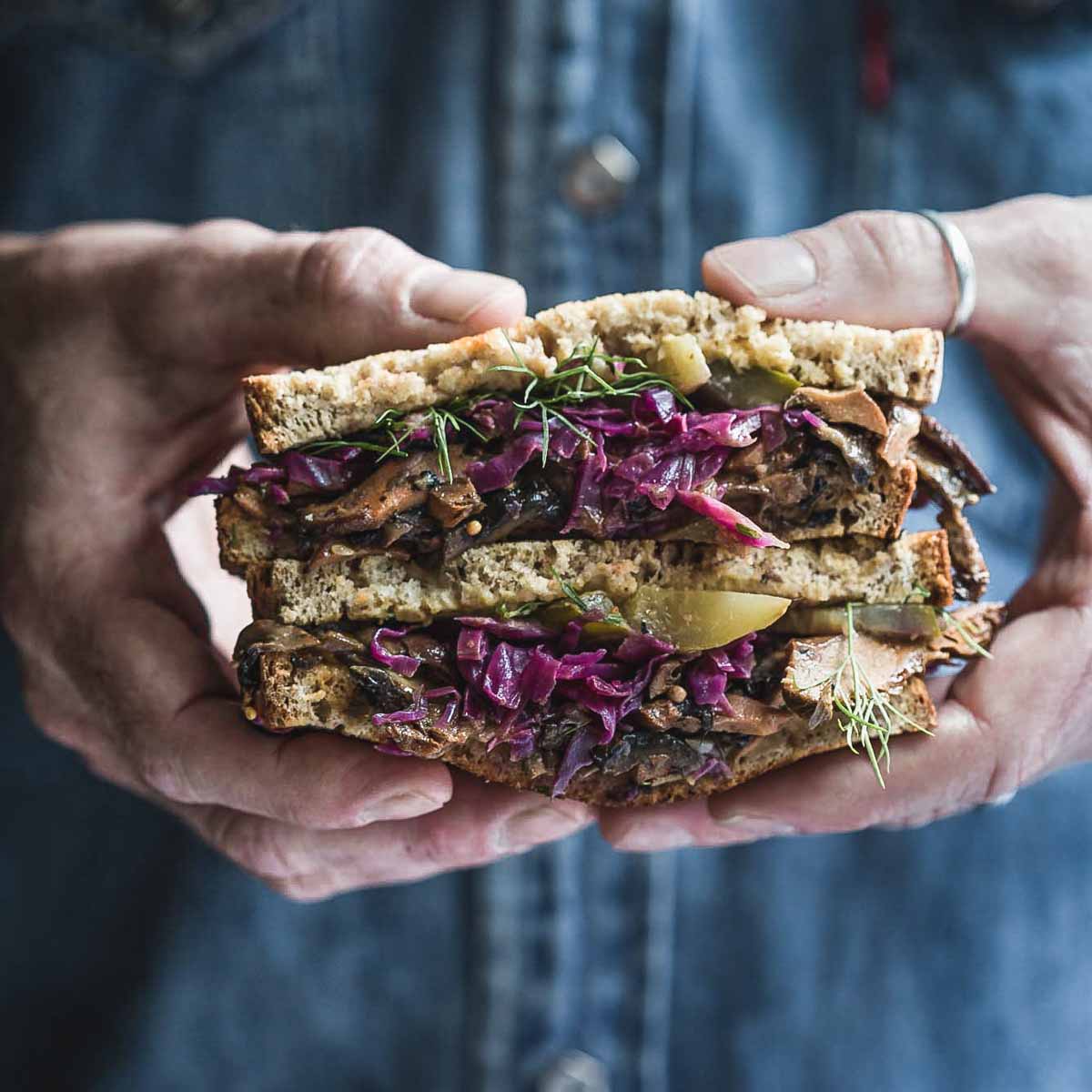 Vegan Reuben Sandwich-image