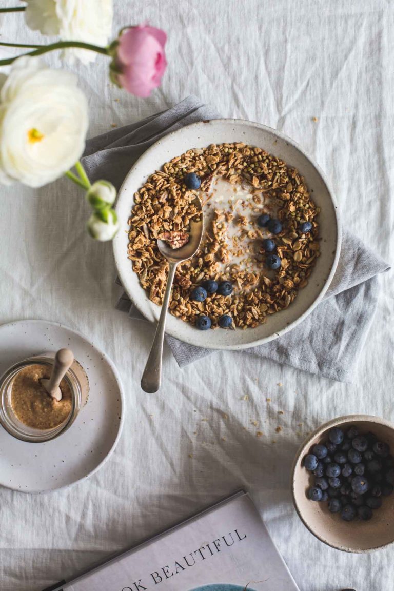 Almond Butter Granola with Maple | My Goodness Kitchen