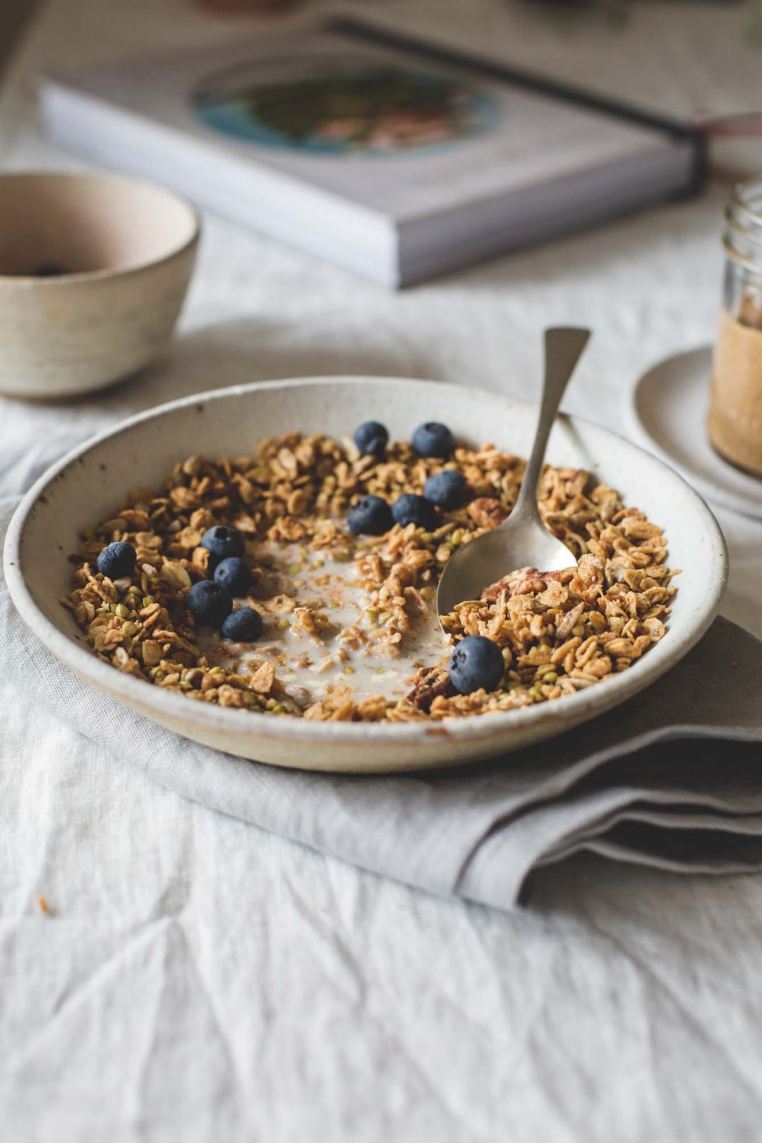 Almond Butter Granola with Maple My Goodness Kitchen