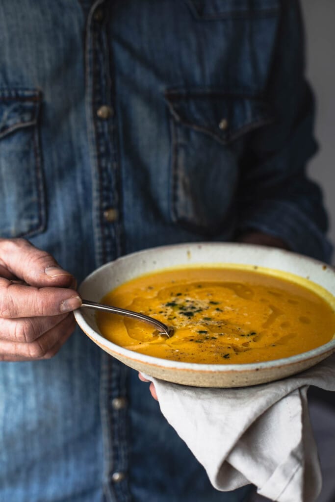 5 Ingredient Pumpkin Lentil Soup With Ginger My Goodness Kitchen