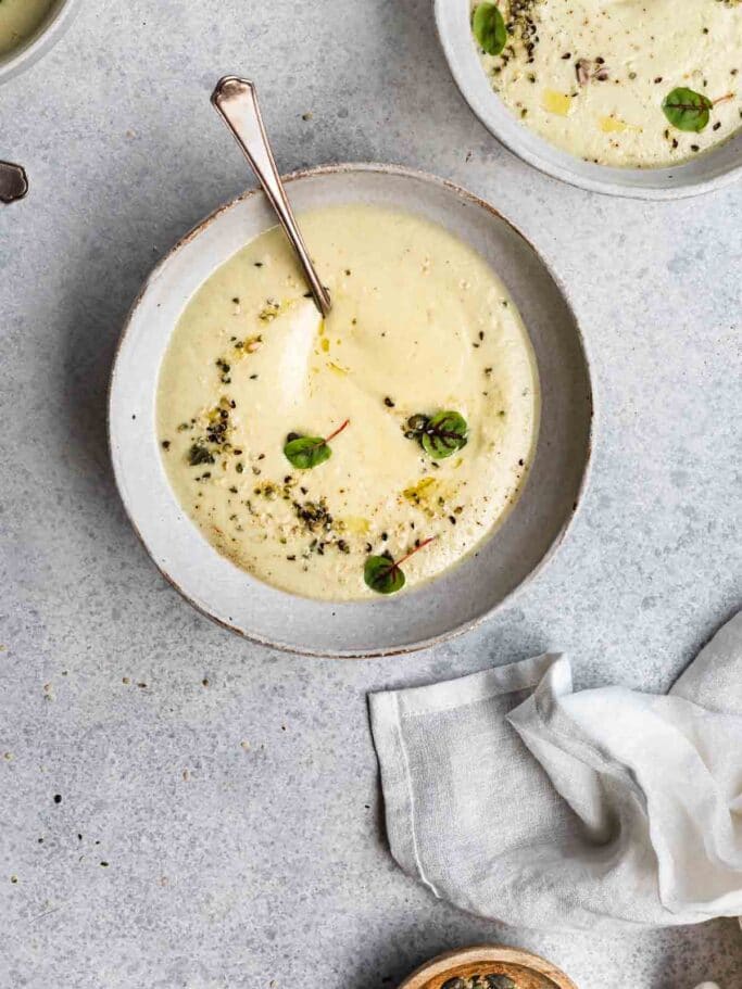 Vegan Zucchini Soup (3Ingredients) My Goodness Kitchen