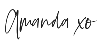 Hand-written font in black. 