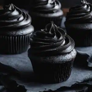 Black velvet cupcakes.