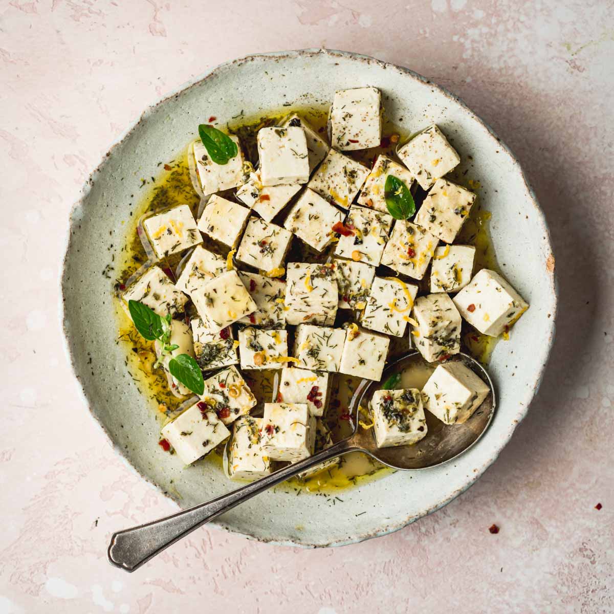 Marinated Tofu Feta Recipe-image