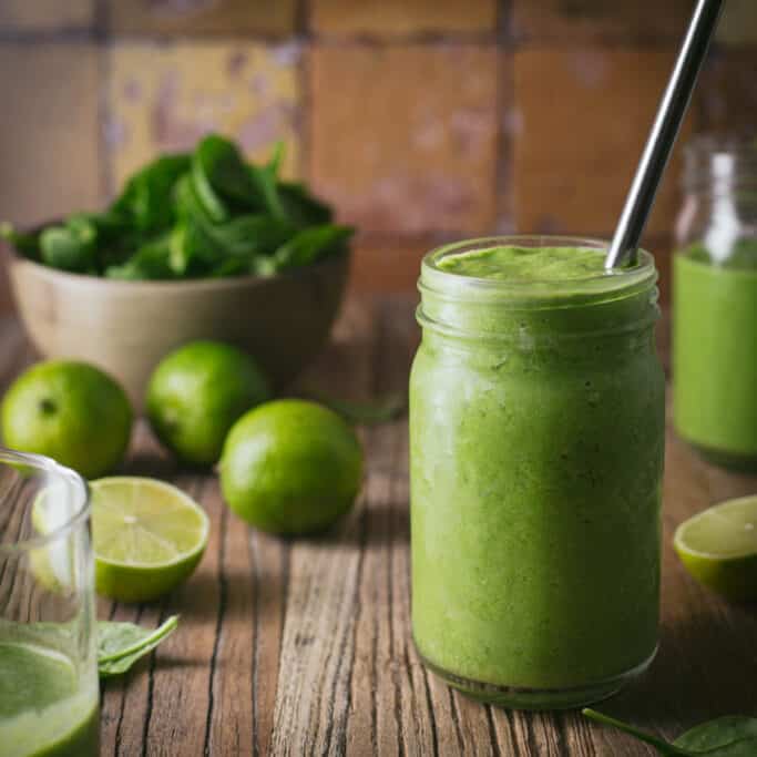 A green smoothie.