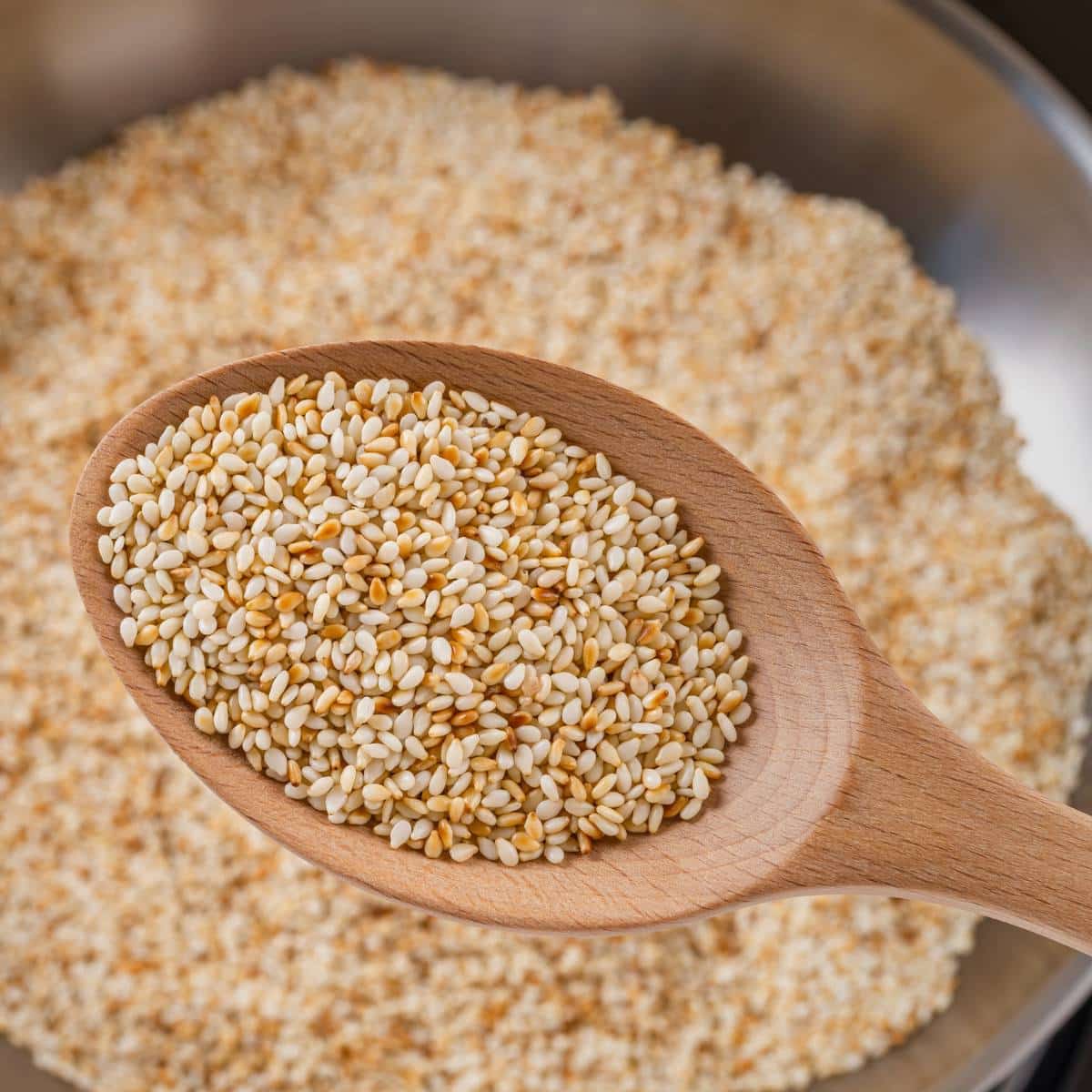 Toasted sesame seeds.