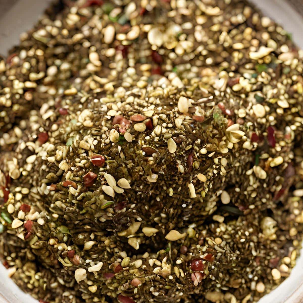Za'atar spice mix up close